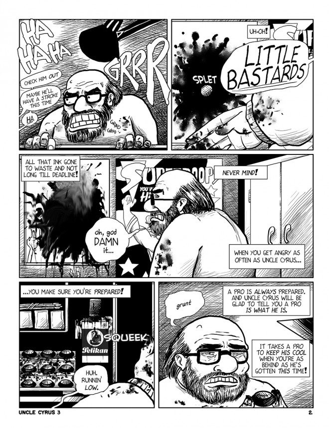 Uncle Cyrus in "Deadliney Doom!", page 2
