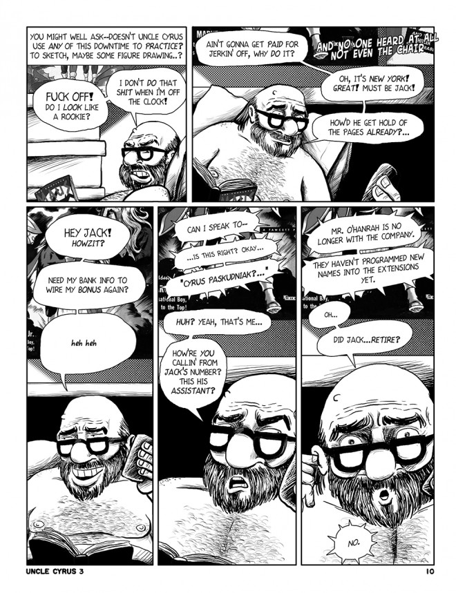 Uncle Cyrus in "Deadliney Doom1", page 10